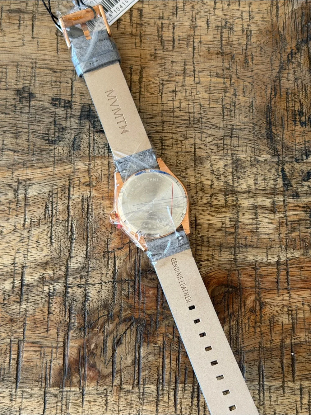NEW MVMT Rose Gold Watch w/ Grey Leather Strap + Box & Papers